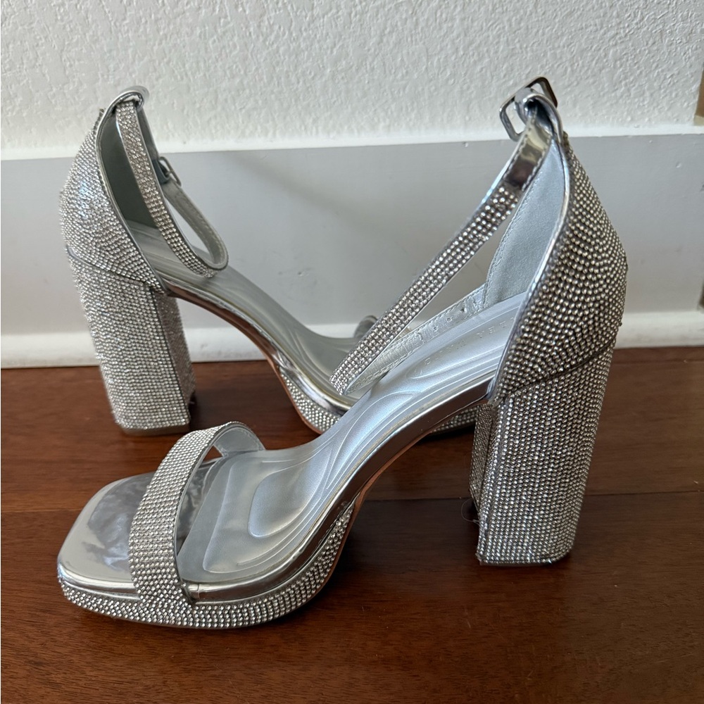 Dazzling Silver Women's Heels